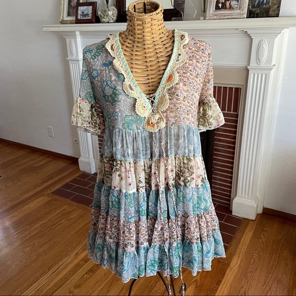 Twin Set simona barbieri baby doll dress M - Picture 6 of 14